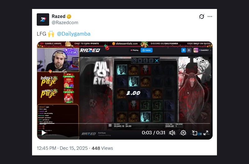 Kick Daily Gamba Evil Eyes Win